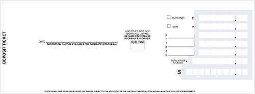 3 Per Page Business Deposit Tickets